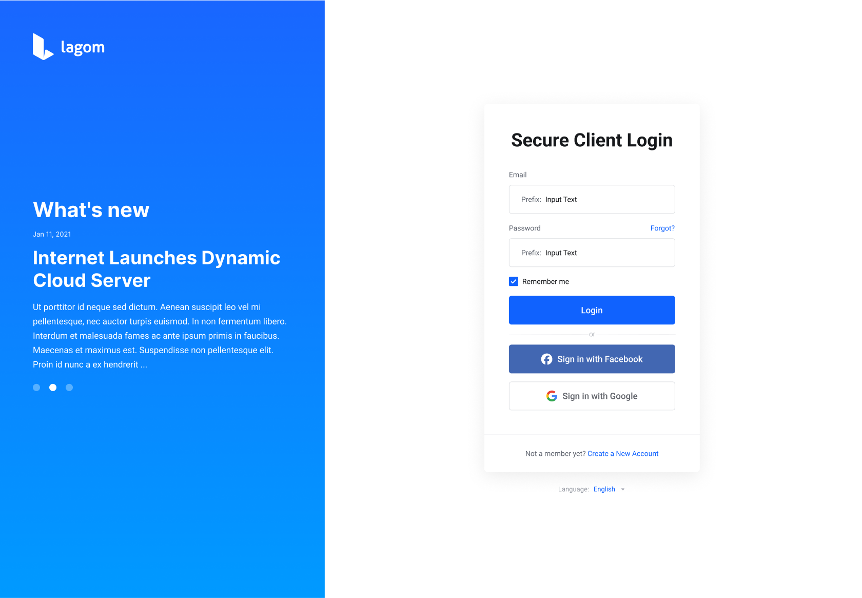 Lagom Theme v2.3.2 For WHMCS