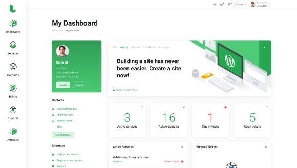 Lagom Theme v2.3.2 For WHMCS