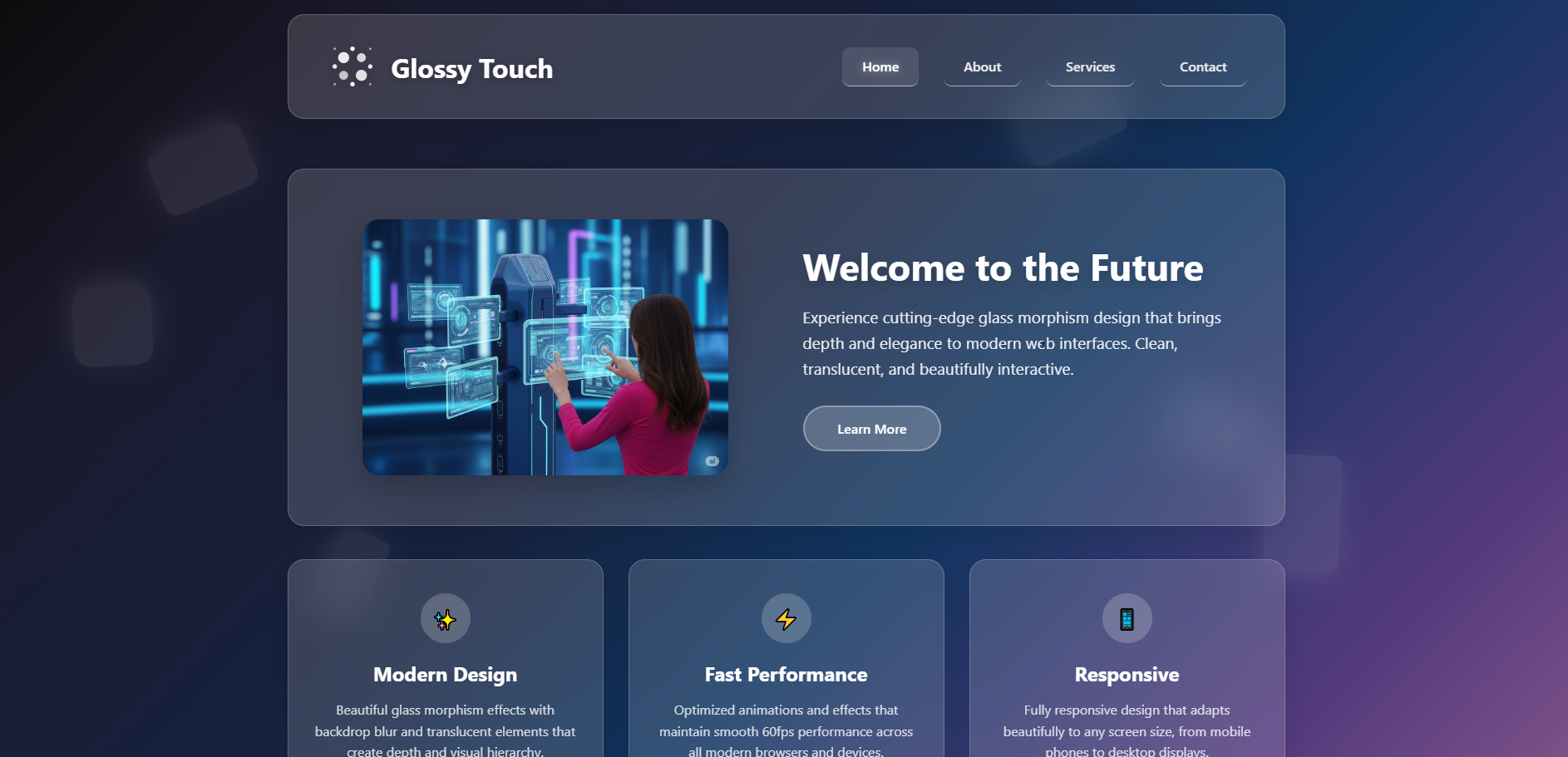 glossytouch.arifwebagency.com